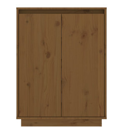 Armoire à chaussures Marron miel 60x35x80 cm Bois de pin massif