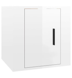 Ensemble de meubles TV 3 pcs Blanc brillant Bois d'ingénierie