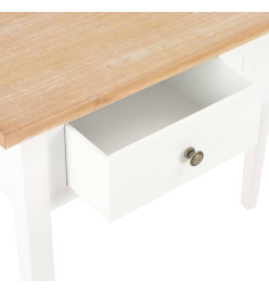 Table de console et coiffeuse Blanc 79x30x74 cm Bois