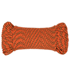 Corde de bateau Orange 4 mm 50 m Polypropylène