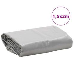 Bâche gris 1,5x2 m 600 g/m²