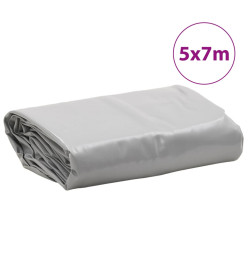 Bâche gris 5x7 m 600 g/m²