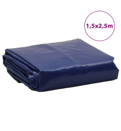 Bâche bleu 1,5x2,5 m 600 g/m²