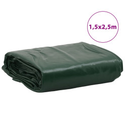 Bâche vert 1,5x2,5 m 600 g/m²