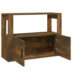 Buffet Chêne fumé 80x30x60 cm Bois d'ingénierie