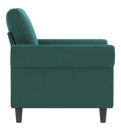 Fauteuil Vert foncé 60 cm Velours