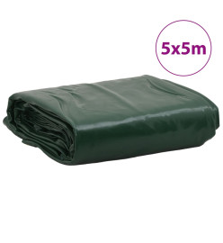 Bâche vert 5x5 m 600 g/m²