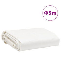 Bâche blanc Ø 5 m 600 /m²