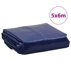 Bâche bleu 5x6 m 600 g/m²