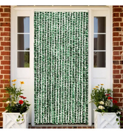 Rideau anti-mouches vert et blanc 100x200 cm chenille