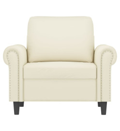 Fauteuil Crème 60 cm Velours