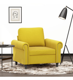 Fauteuil Jaune 60 cm Velours