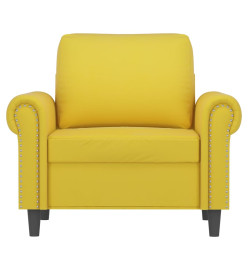 Fauteuil Jaune 60 cm Velours