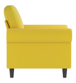 Fauteuil Jaune 60 cm Velours