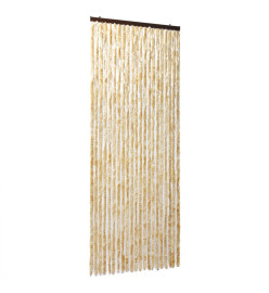 Rideau anti-mouches beige 100x200 cm chenille