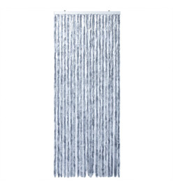 Rideau anti-mouches argenté 100x230 cm chenille