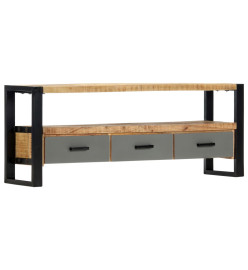 Meuble TV 130 x 30 x 50 cm Bois massif de manguier