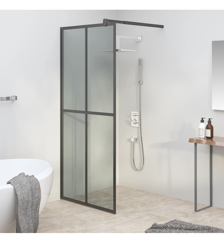 Écran de douche 80x195 cm Verre trempé foncé