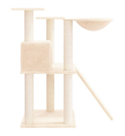 Arbre à chat avec griffoirs en sisal Crème 83 cm