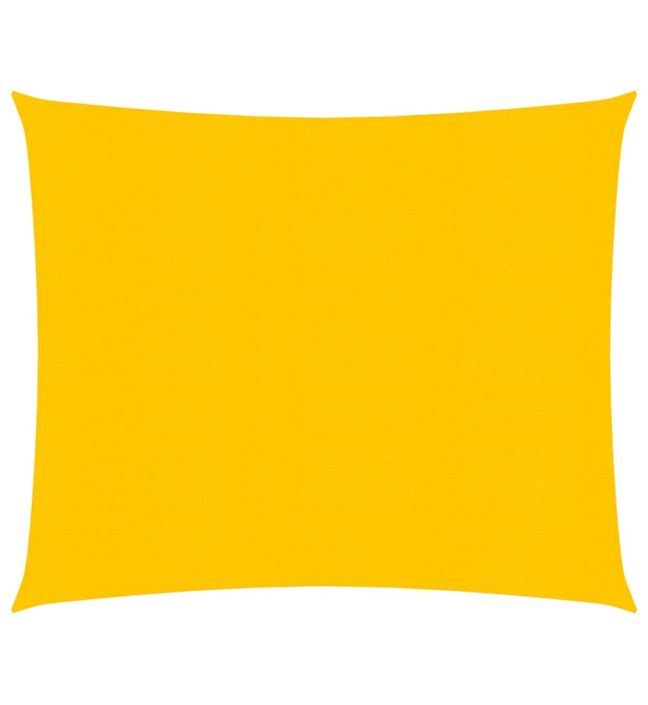 Voile d'ombrage 160 g/m² Jaune 3,6x3,6 m PEHD