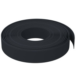 Bordures de jardin 2 pcs noir 10 m 10 cm polyéthylène