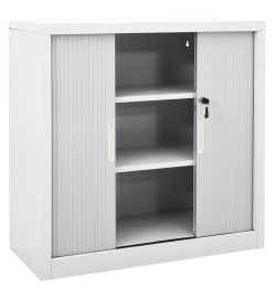 Armoire à portes coulissantes Gris 90x40x90 cm Acier