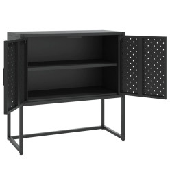 Buffet Noir 75x35x75 cm Acier