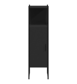 Armoire de salle de bain noir 33x33x120,5 cm bois d'ingénierie