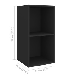 Ensemble de meuble TV 3 pcs Noir Aggloméré