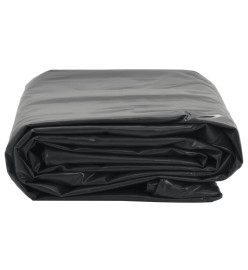 Bâche anthracite 1,5x6 m 600 g/m²