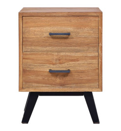 Table de chevet 40 x 35 x 55 cm Teck solide