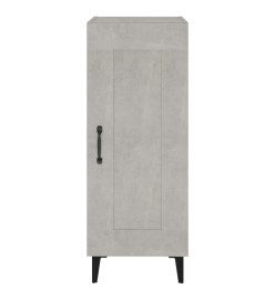 Buffet Gris béton 34,5x34x90 cm Bois d'ingénierie