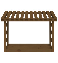 Support de bois de chauffage Marron miel 108x64,5x78cm Bois pin