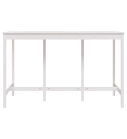 Table de bar Blanc 180x80x110 cm Bois massif de pin