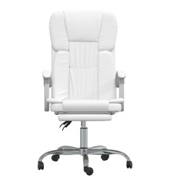 Fauteuil inclinable de bureau Blanc Similicuir