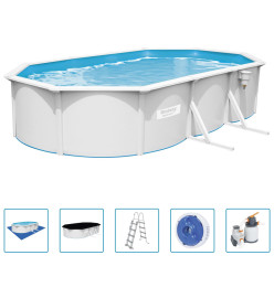 Bestway Piscine encadrée hors sol ovale Hydrium 610x360x120 cm