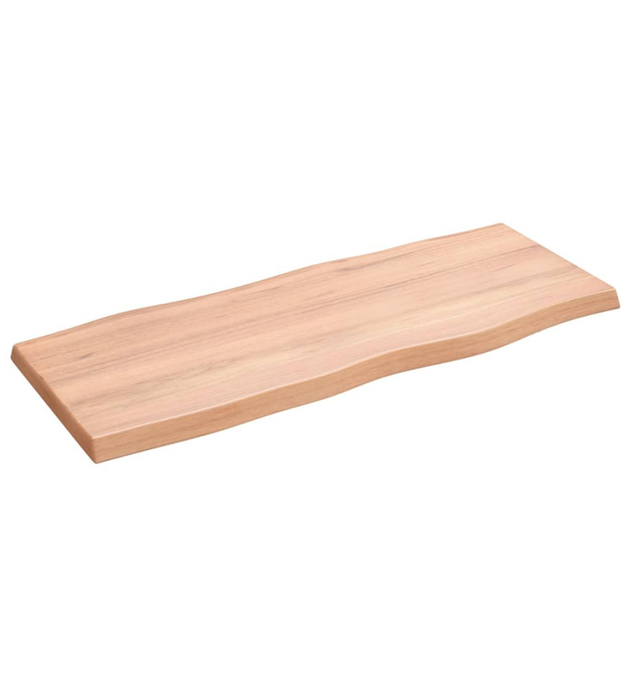 Dessus de table bois chêne massif traité bordure assortie