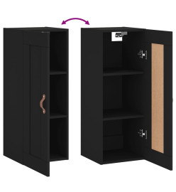 Armoire murale noir 34,5x34x90 cm bois d'ingénierie