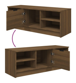 Meuble TV Chêne marron 102x35,5x36,5 cm Bois d'ingénierie