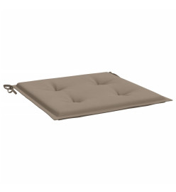 Coussins de chaise de jardin 6 pcs taupe 40x40x3cm tissu oxford