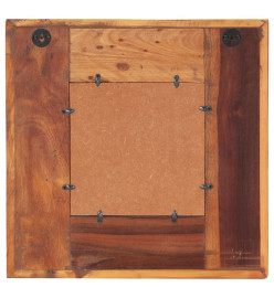 Miroir avec revêtement Bouddha 50x50 cm Bois de récupération