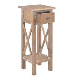 Table d'appoint Marron 27 x 27 x 65,5 cm Bois