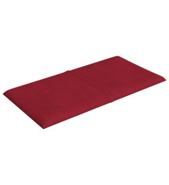 Panneaux muraux 12 pcs Rouge bordeaux 30x15 cm Velours 0,54 m²