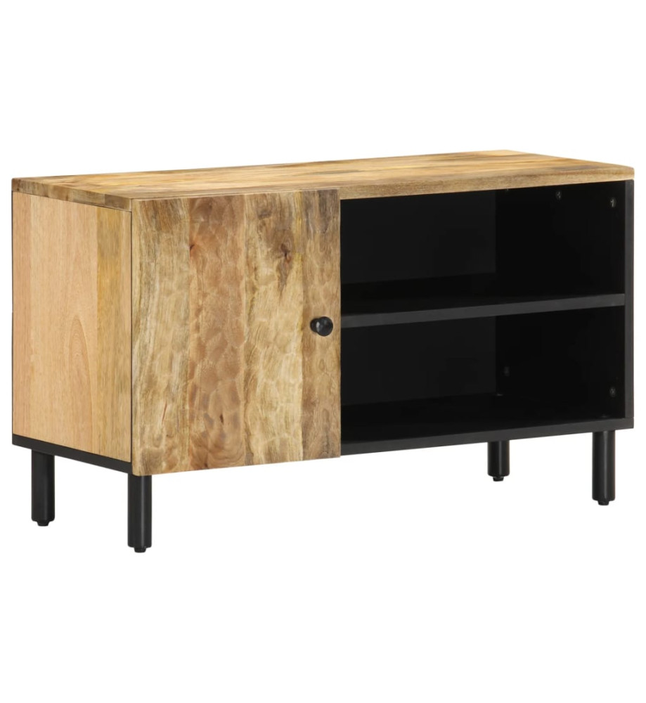 Meuble TV 80x31x46 cm bois massif de manguier