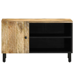 Meuble TV 80x31x46 cm bois massif de manguier