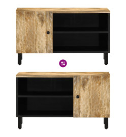 Meuble TV 80x31x46 cm bois massif de manguier