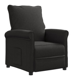 Fauteuil inclinable Noir Tissu