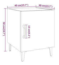 Table de chevet Chêne sonoma Bois d'ingénierie