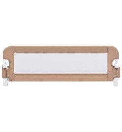 Barrière de sécurité de lit d'enfant Taupe 120x42 cm Polyester