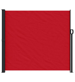 Auvent latéral rétractable rouge 180x600 cm